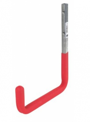 Wall Hook 250mm red Protective coated Steel